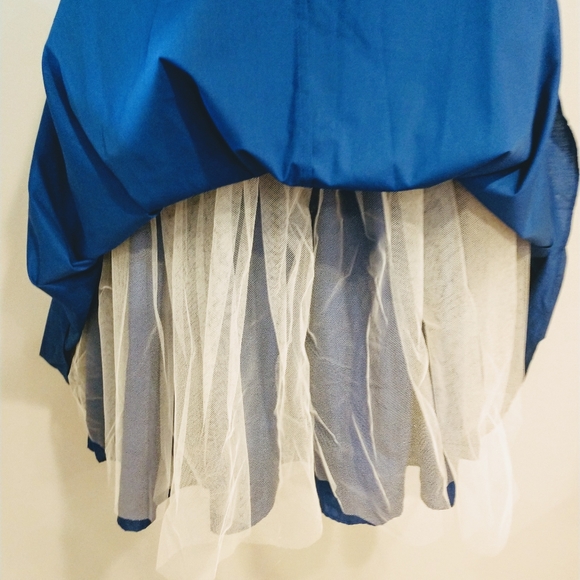 Vintage Blue Midi Dress - Picture 4 of 9